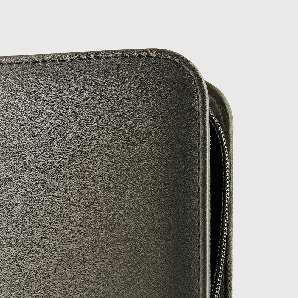 Phoenix Shield - Portfolio - - POUR TOPLOADERS - ALBUM DELUXE ZIP - GRIS TEXTURE VELOUR - 20 pages de 9 cases (360 cartes recto-verso) - POUR TOPLOADERS