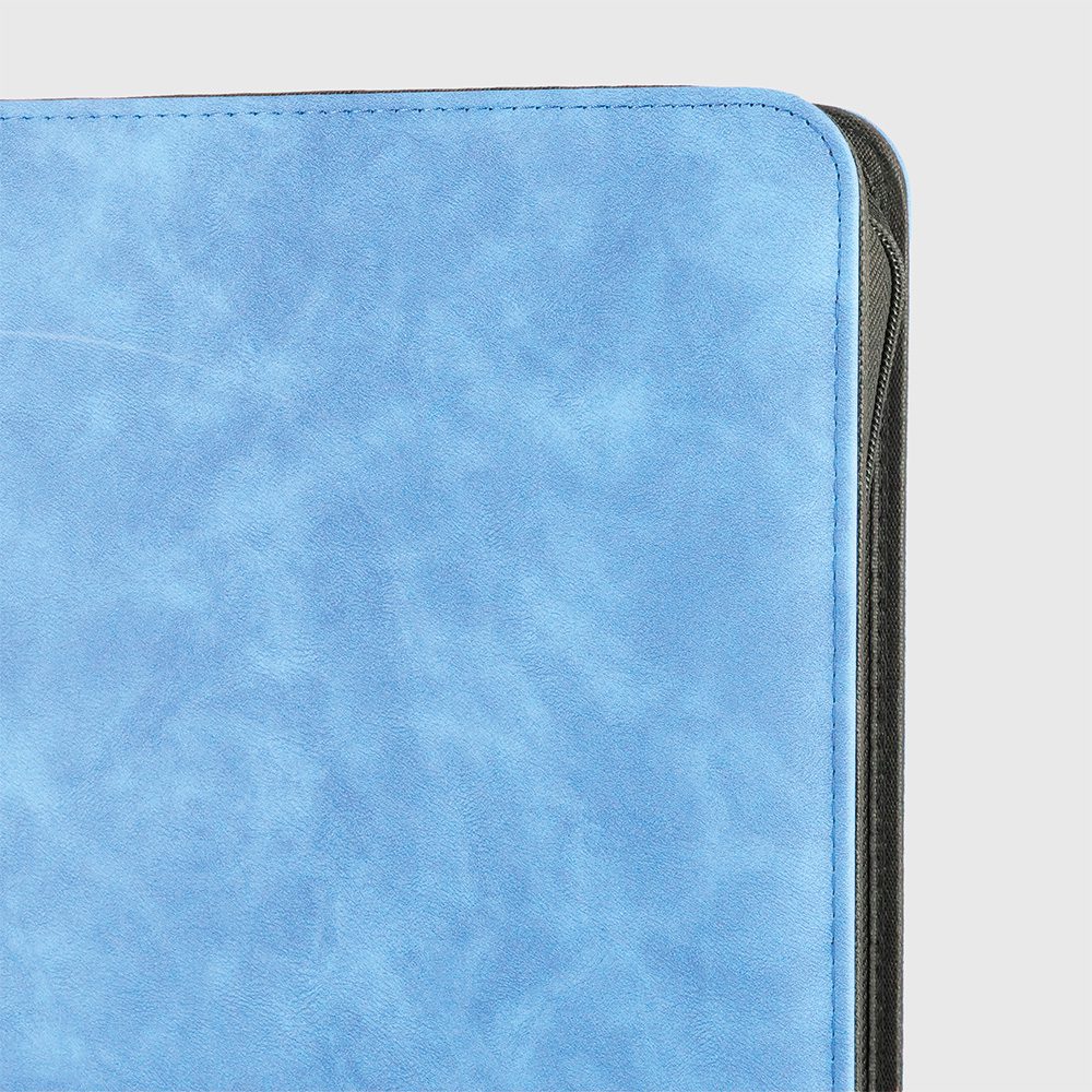Phoenix Shield - Portfolio - - POUR TOPLOADERS - ALBUM DELUXE ZIP - GRIS TEXTURE VELOUR - 20 pages de 9 cases (360 cartes recto-verso) - POUR TOPLOADERS