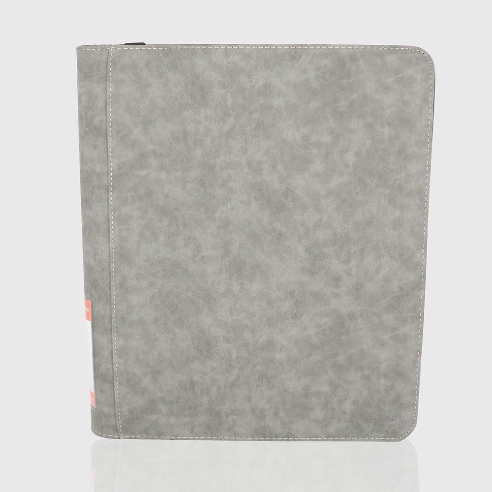 Phoenix Shield - Portfolio - - POUR TOPLOADERS - ALBUM DELUXE ZIP - GRIS TEXTURE VELOUR - 20 pages de 9 cases (360 cartes recto-verso) - POUR TOPLOADERS