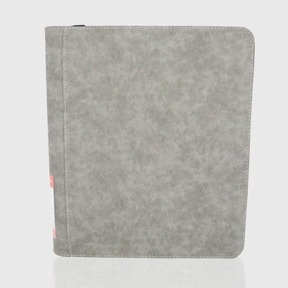 Phoenix Shield - Portfolio - - POUR TOPLOADERS - ALBUM DELUXE ZIP - GRIS TEXTURE VELOUR - 20 pages de 9 cases (360 cartes recto-verso) - POUR TOPLOADERS
