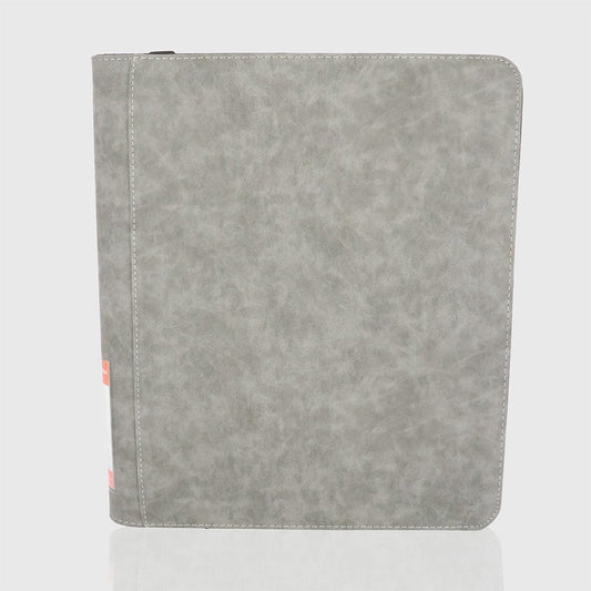 Phoenix Shield - Portfolio - - POUR TOPLOADERS - ALBUM DELUXE ZIP - GRIS TEXTURE VELOUR - 20 pages de 9 cases (360 cartes recto-verso) - POUR TOPLOADERS