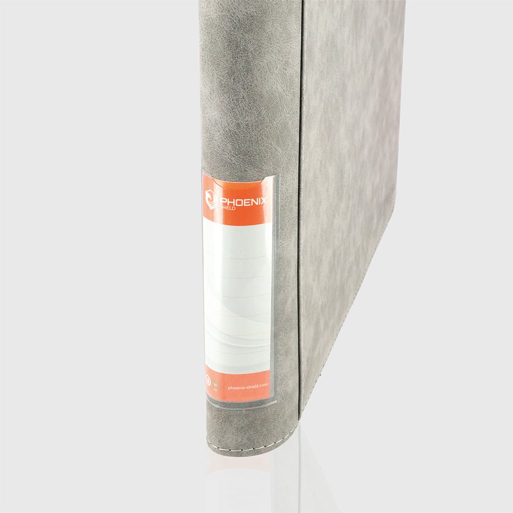 Phoenix Shield - Portfolio - - POUR TOPLOADERS - ALBUM DELUXE ZIP - GRIS TEXTURE VELOUR - 20 pages de 9 cases (360 cartes recto-verso) - POUR TOPLOADERS
