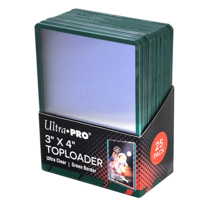 Toploaders à bordures colorées 3" x 4" (25ct) pour cartes à collectionner standard